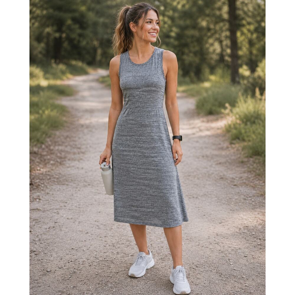 Fabletics Open Back Athletic Dres Tenniscore Athleisure Pickleball Activewear L